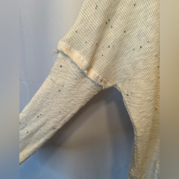 Billabong Beach Bliss Sweater with Hood Womens Size S/P White Cap Black Flecks - Picture 12 of 12